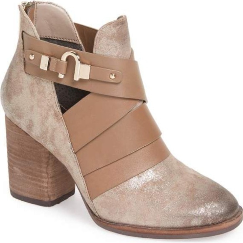 Isola Tan Heeled Boots Landora Anthracite 8.5